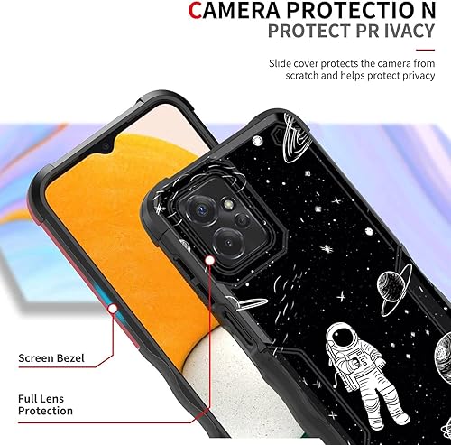 Miniatura 2 de EFGWSDER Funda para Moto G Power 5G 2023, doble capa, protección contra caídas de grado militar de 10 pies, antideslizante, resistente a prueba de
