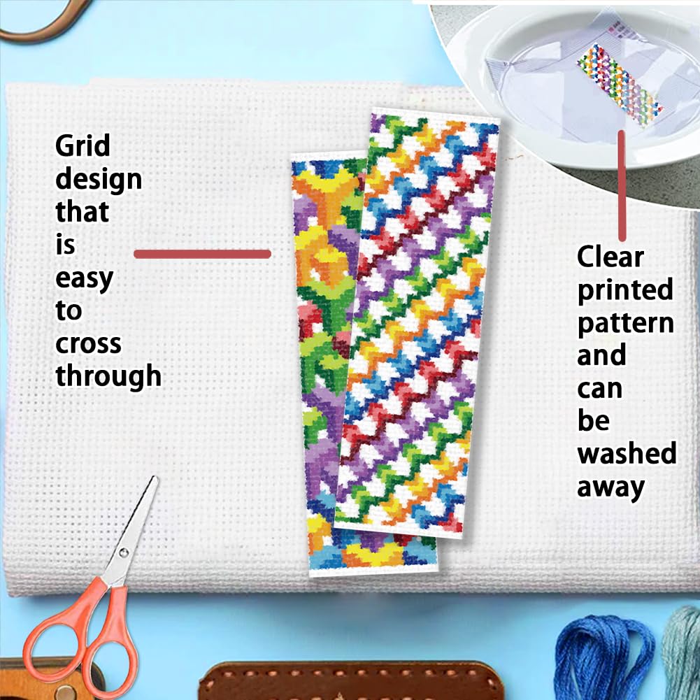 FREEBLOSS Cross Stitch Bookmark Kits - 6 Sets -3