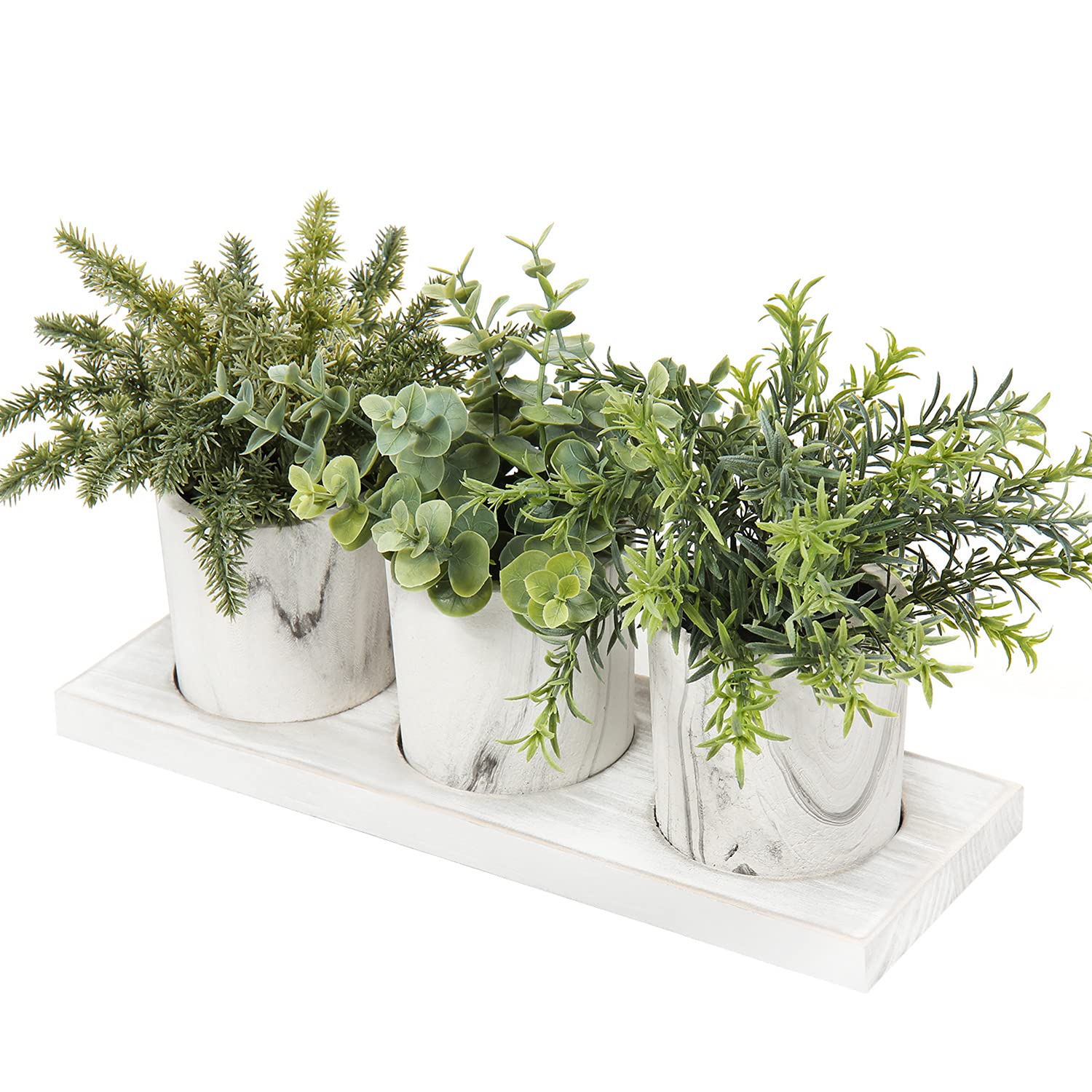 plants.com 3 Pack Mini Potted Fake Plants