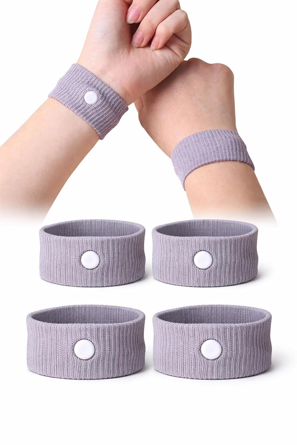 Griman Anti Nausea Wristbands Acupressure Bands for Travel Comfort Car Sea Air Motion Support Reusable Adjustable Wrist Bands for Daily Use Adults and Kids (1 pair)-image-20