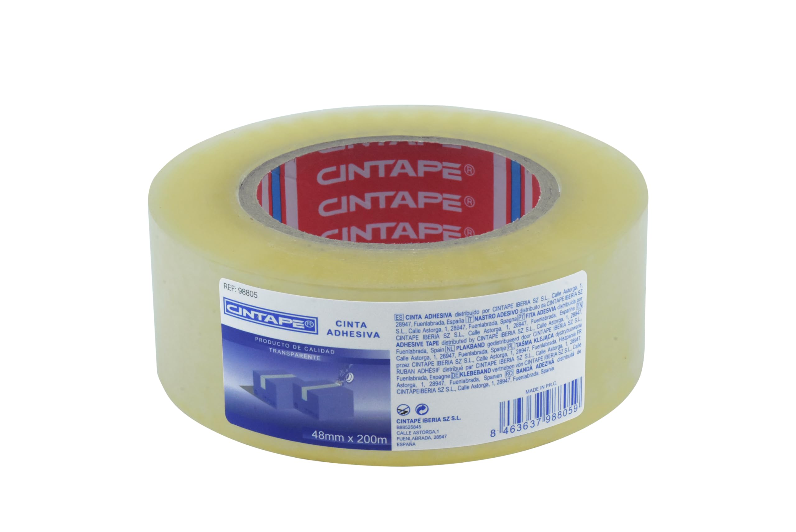 Cinta para Embalar Precinto Transparente 48mm×200m Paquete 36 Rollos Cinta de Embalaje extra Fuerte Cintas adhesivas para cajas