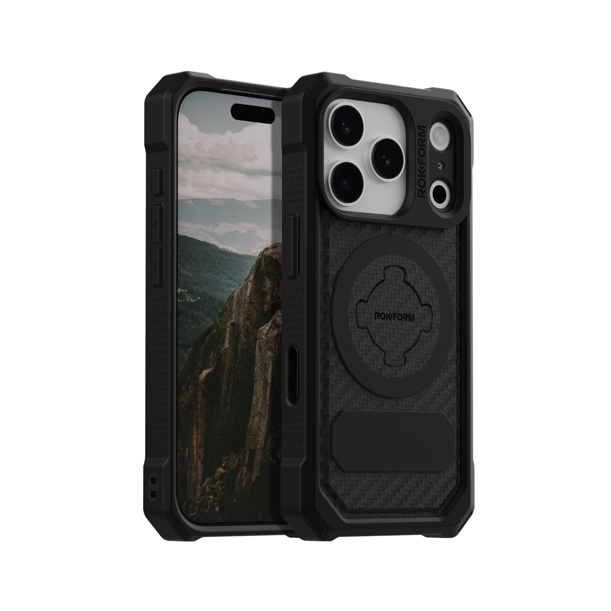 Rokform Rugged Case Compatible with iPhone 17 Pro, Magnetic Cover (Black) 17 Pro Black