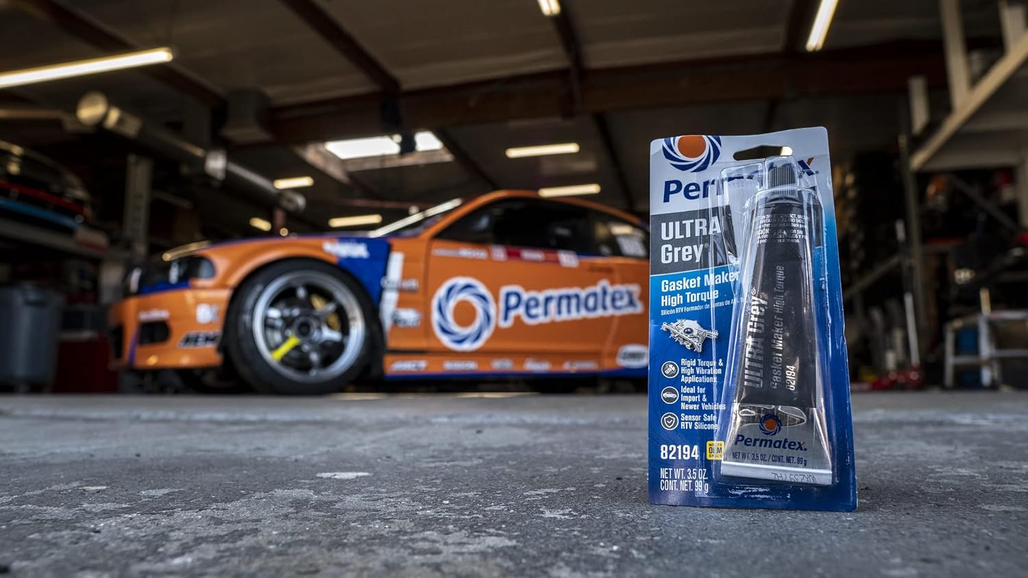 Permatex 82194 Ultra Grey Rigid High-Torque RTV Silicone Gasket Maker, 3.5 oz. : Automotive