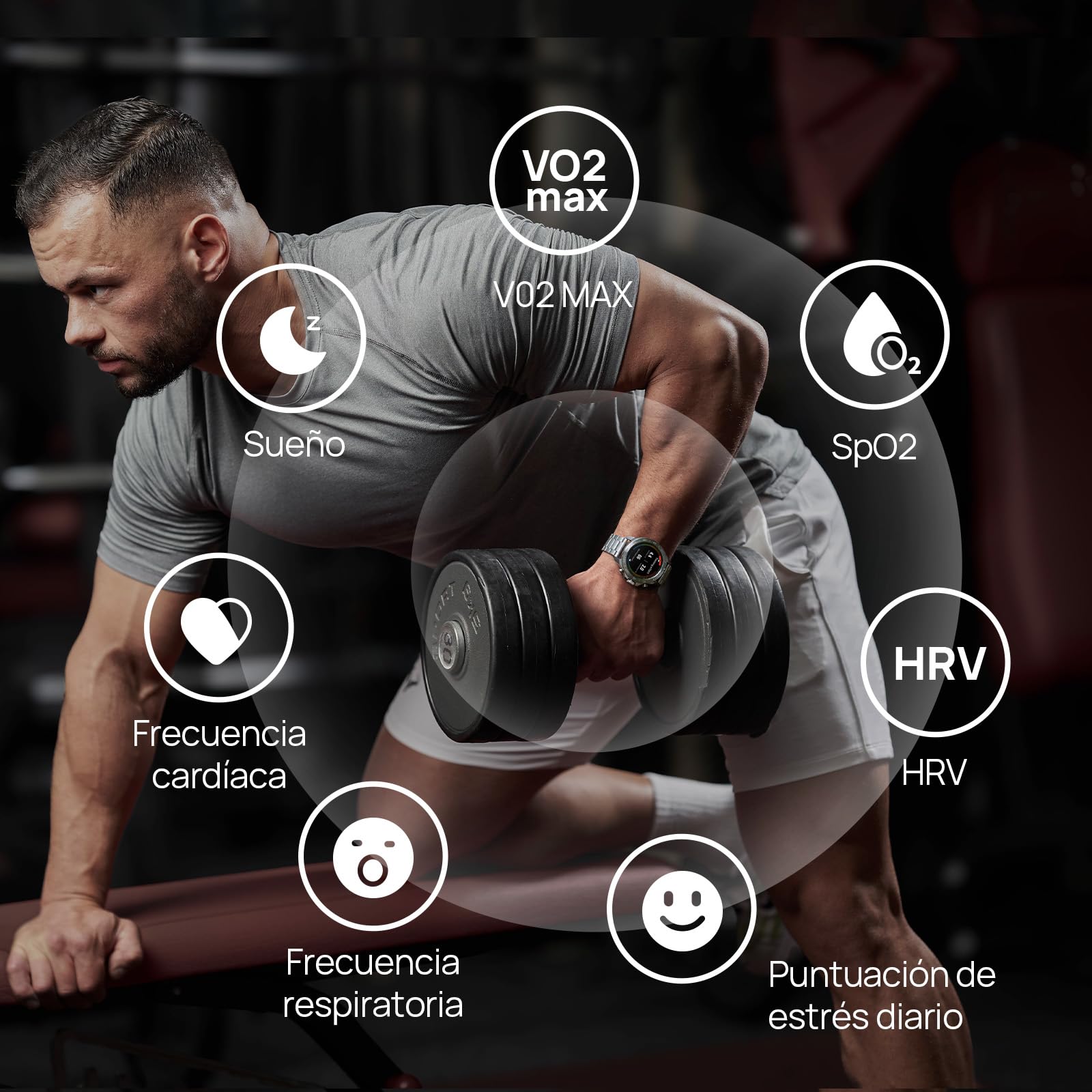 Mibro GS Explorer S TI Reloj Inteligente para Correr con GPS, Smartwatch con Impermeable 10ATM, Bisel Titanium, Llamadas Bluetooth, Altímetro, Barómetro, Brújula, para Android iOS (Correa de Titanio)