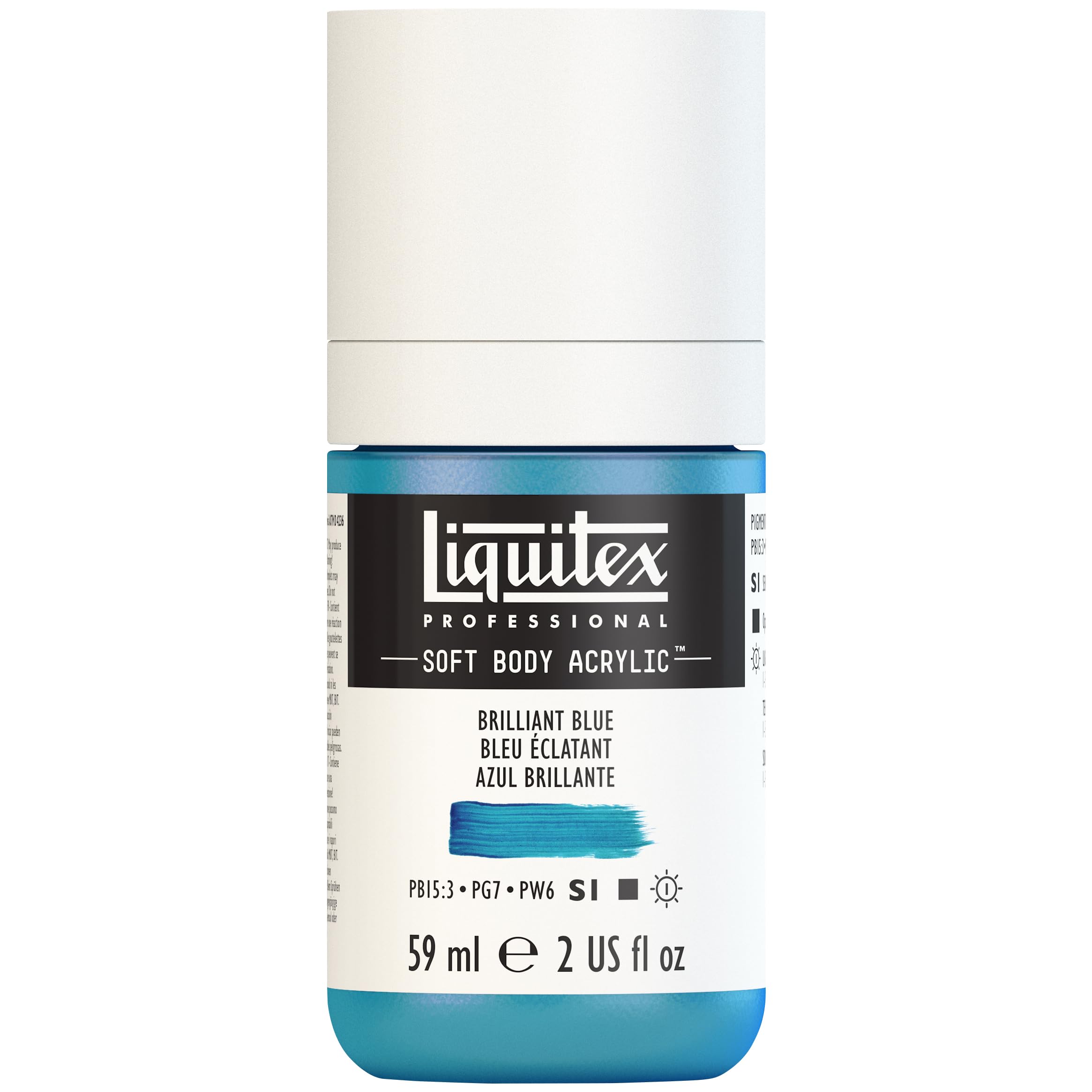 Liquitex Acrylic Paint, Brilliant Blue, 59 ml (Pack of 1)