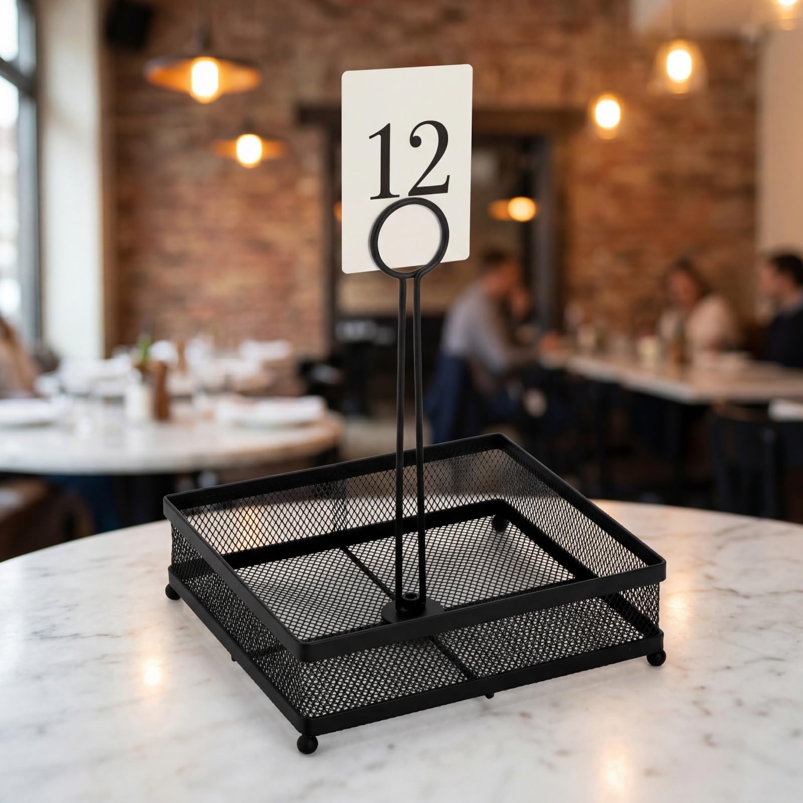 Lyellfe Juego de 2 organizadores de condimentos de metal, colección cuadrada con soporte para tarjetas de número, organizador de especias de mesa negro para parrilla al aire libre, restaurante,