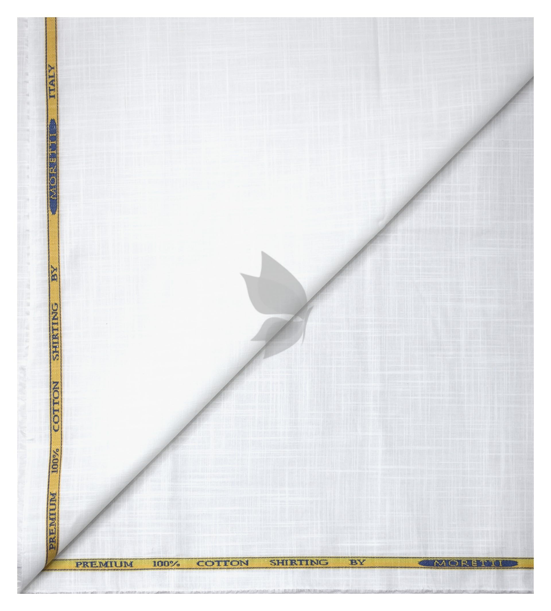 J.Hampstead Moretti Premium Egyptian Collection with 100% Giza Cotton White (Ivory) colour Self Design Pattern Unstitched Shirt Fabric of 1.6 mts / VV2390P-image-41