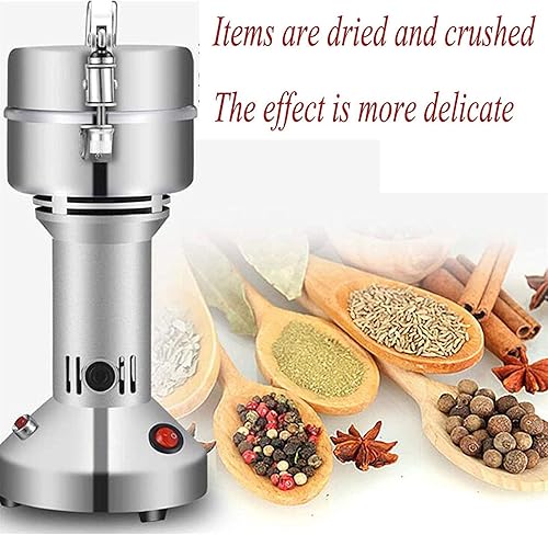 Miniatura 3 de 400G Open-Cover-Stop Protection 1800W Molinillo eléctrico de grano 25000RPM molino superfino para hierbasespeciasnuecescereales 30S molienda rápida