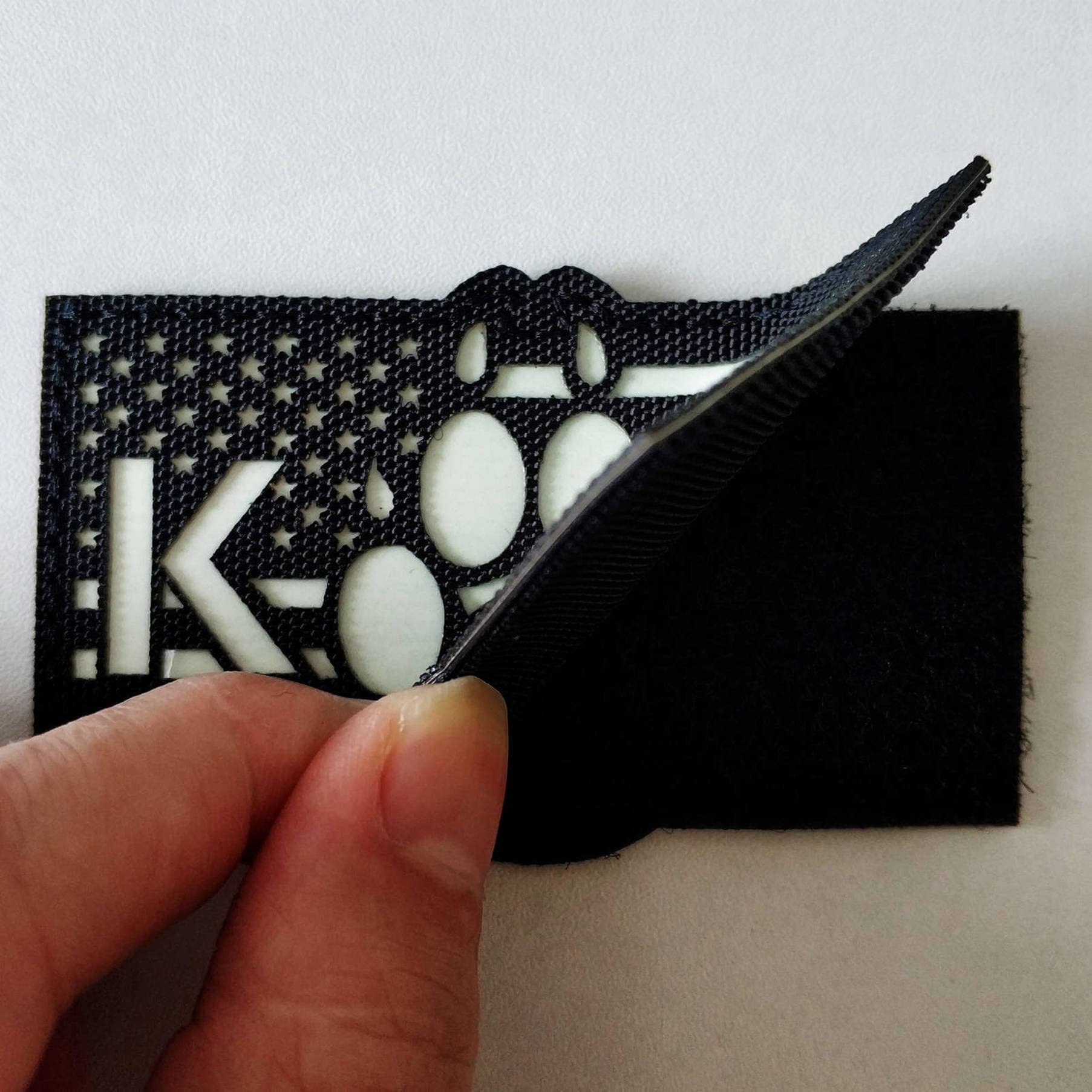 USA Flag K9 Dog IR Reflective Patch - Embroidered Hook & Loop Badge For Tactical Vests & Harnesses - View #8