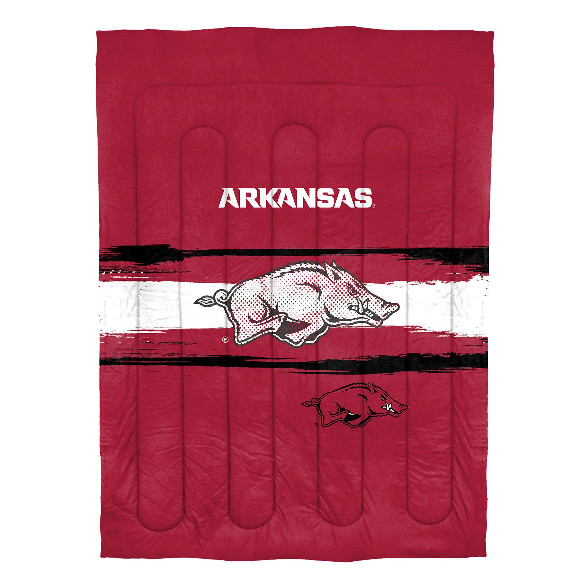 Arkansas Razorbacks Bettdecken-Set – Razorbacks Bettwäsche für Schlafsäle, Gästezimmer, Wohnmobile, Heckklappen und Hogs Game Day Decor, Twin/Twin XL