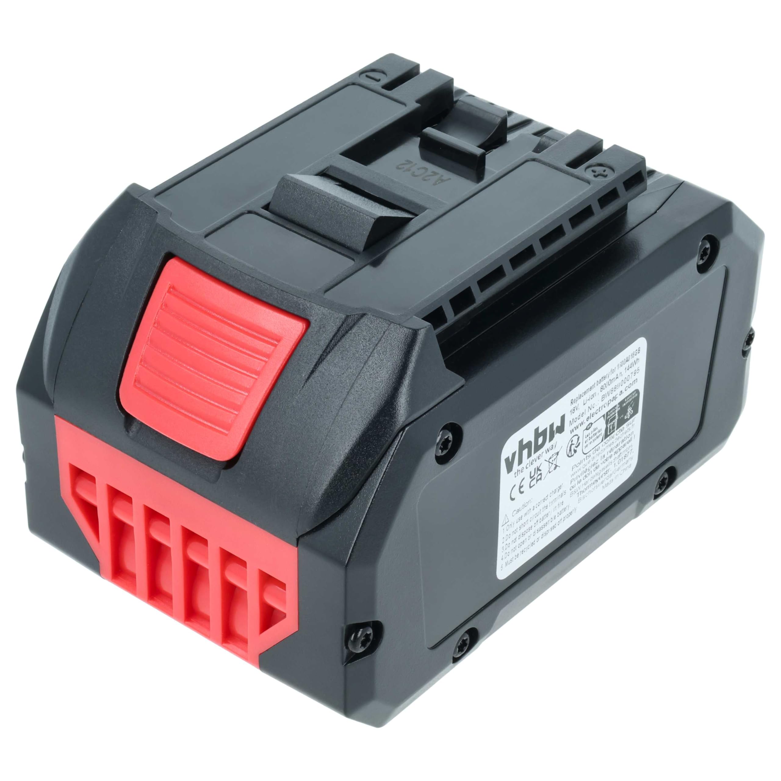 vhbw batteria compatibile con Rothenberger 18 V utensile (8000 mAh, Li-Ion, 18 V)