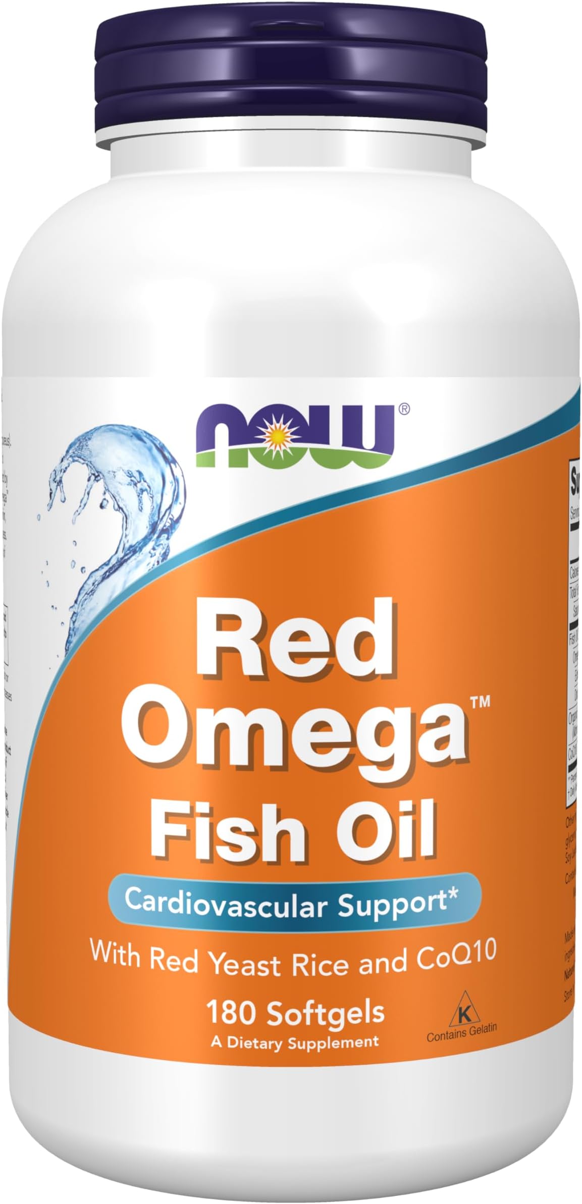 Supplements, Red Omega™ with CoQ10 30 mg and Omega-3 Fish Oil, Cardiovascular Support*, 180 Softgels