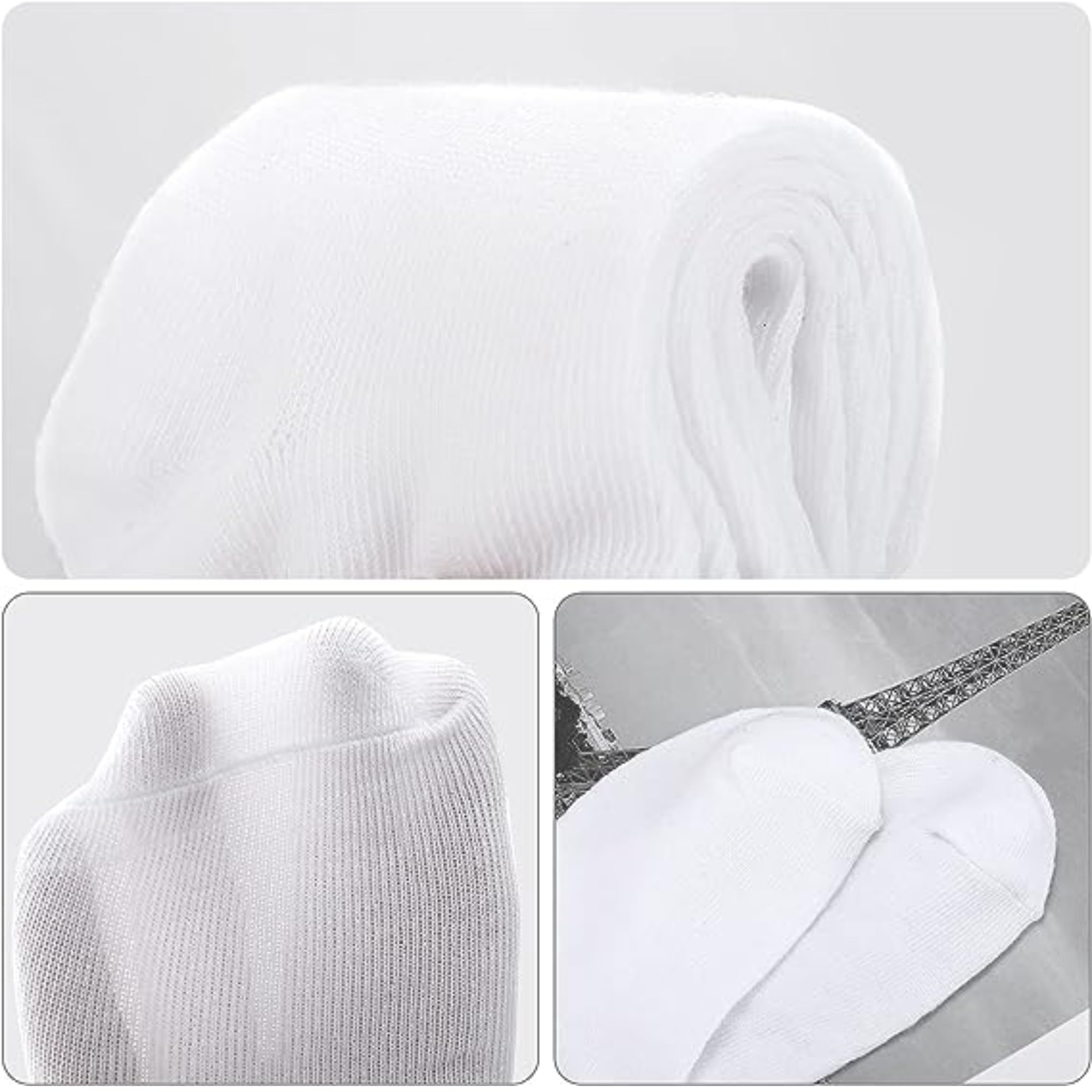 minmum Unisex Kids Cotton Ankle Length Socks Regular Wear/School Wear Socks Pack Of 4 (White, 11-12 years) - Image 5 thumbnail