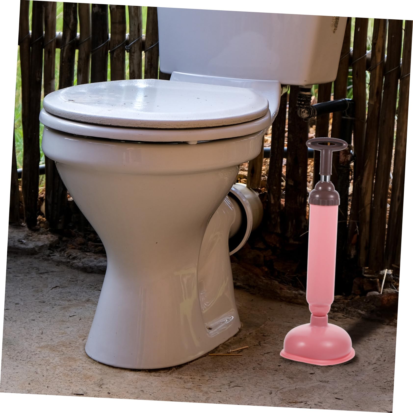 Émbolo de Succión Fuerte para Inodoro y Cocina, Pvc Acero Inoxidable Rosa | Desatascador de Alcantarillado, 1 Pieza, Limpieza Doméstica, Uso en Baño y Cocina, Fácil de Limpiar