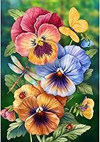 Vista 5 de Briarwood Lane Gerber Daisy - Bandera de jardín con resorte para regadera, 12.5 x 18 pulgadas