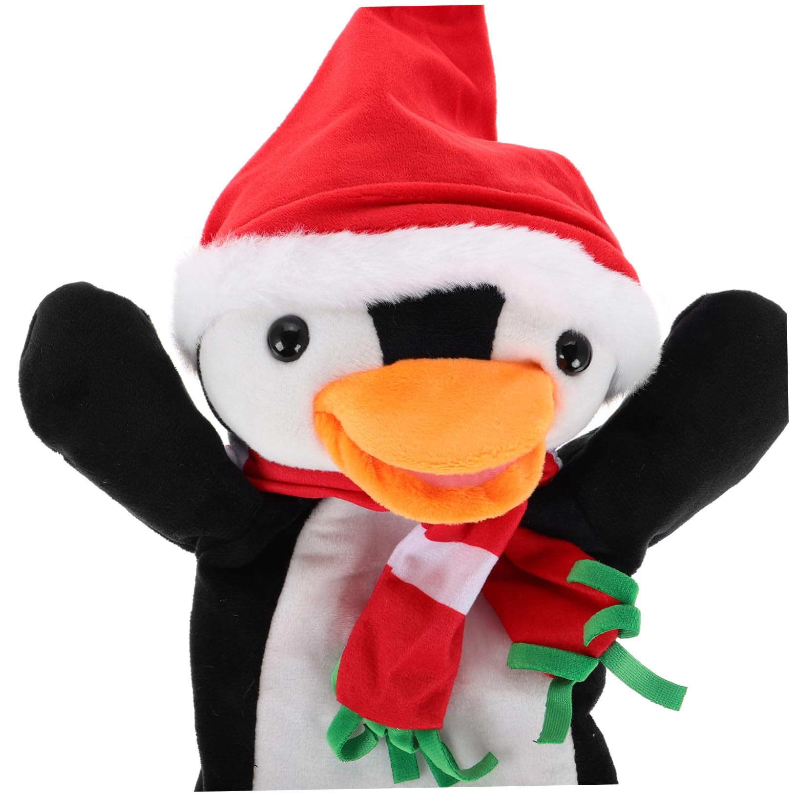FRCOLOR 5 Piezas Marioneta de Mano Pingüino Navideña de Peluche Marionetas de Dedo Encantadoras para Interactivos y Cuentos para Niñas