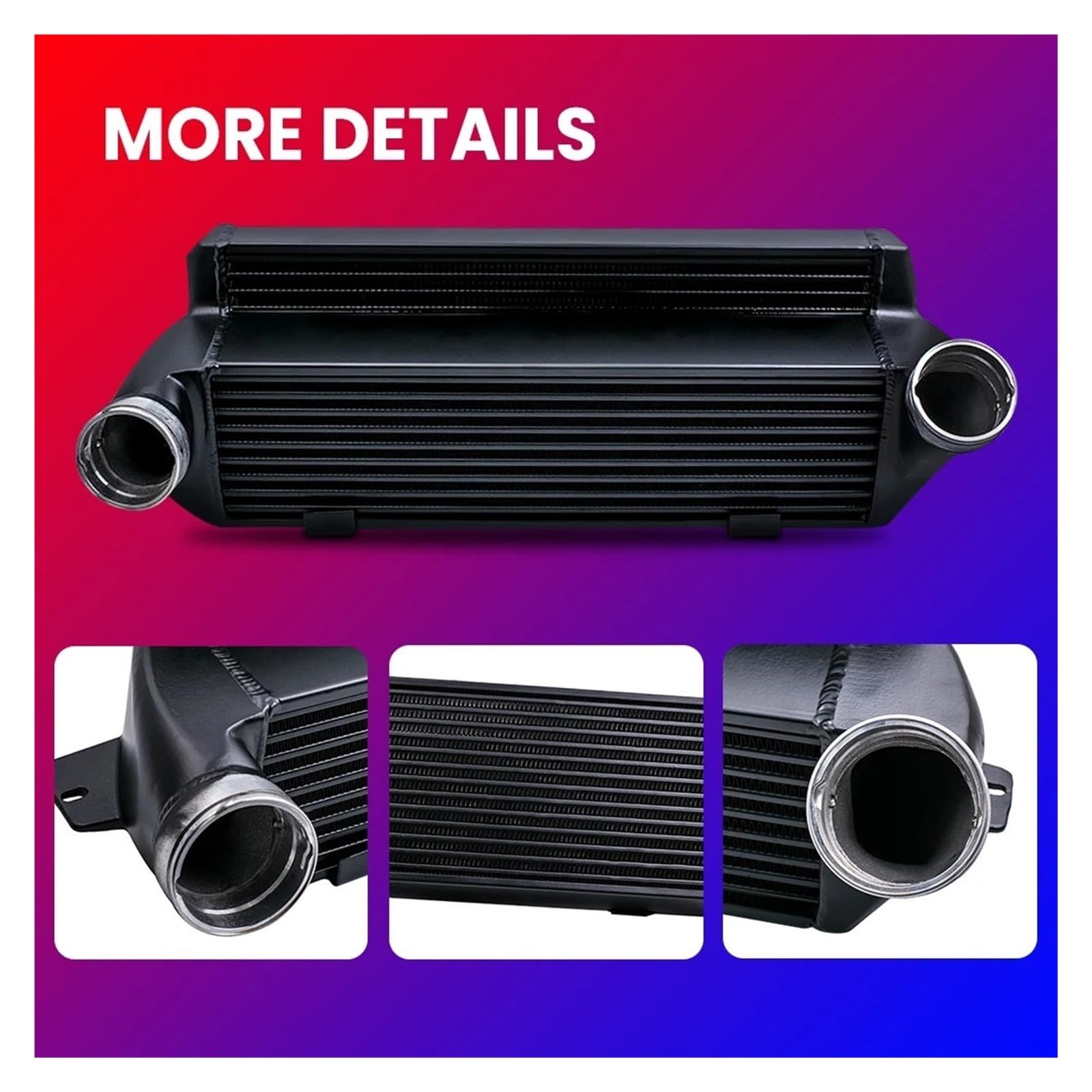 Pasuje Do E82 E80 2008-2011/E90 E92 E93 2006-2011 Przedni Uchwyt E88 135i 1M 335i E89 Z4 130MM Rdzeń Intercoolera Intercooler do turbiny samochodowy