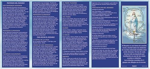 Miniatura 2 de Catholic Prayer Cards Como Rezar El Rosario Catolico - Folleto de tarjetas de oración española de Cómo orar el Rosario, paquete de 10 unidades, 6