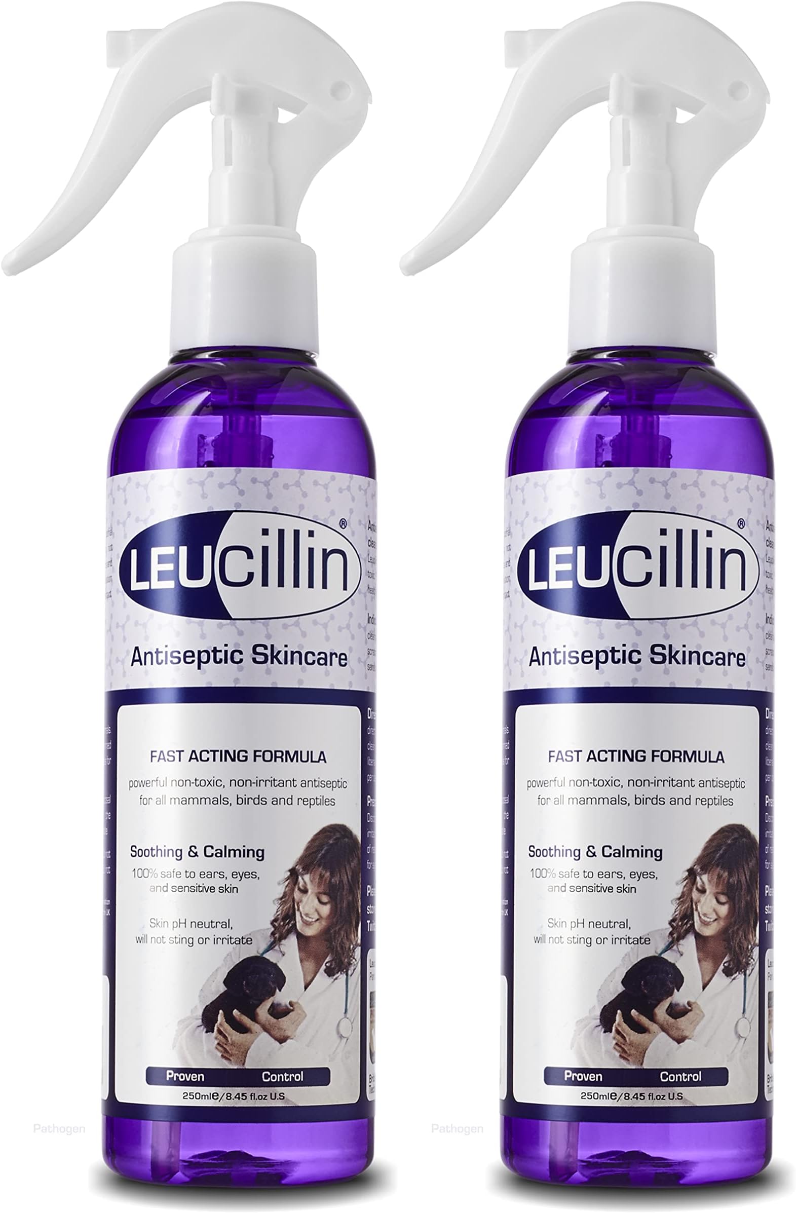 Leucillin Natural Antiseptic Spray, 2 x 250ml