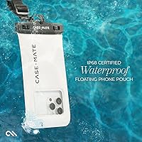 Vista 3 de Case-Mate IP68 Waterproof Phone Pouch - Floating Waterproof Phone Case with Crossbody Lanyard - Beach Cruise Ship Travel Essentials - Compatible