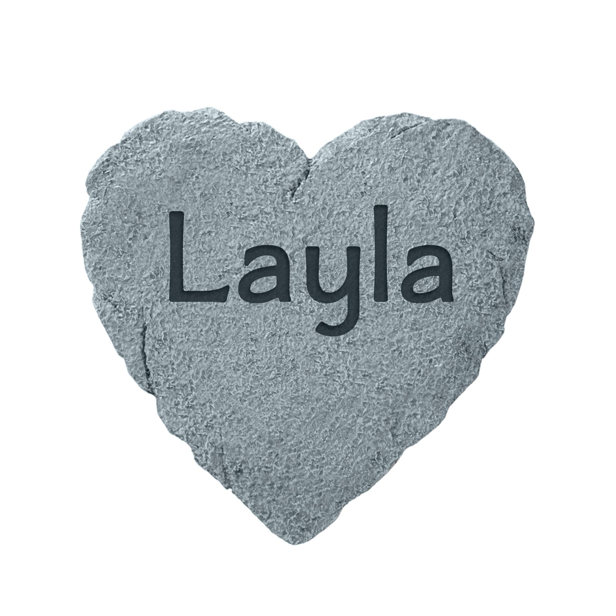 Let's Make Memories Personalized Garden Stone - Resin - Custom Garden Décor - Heart Stepping Stone - for Dad - for Father's Day