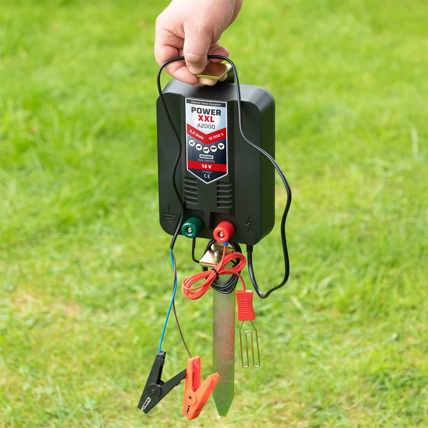 Elettrificatore 12 V A2000 per recinti elettrici, recinzioni da pascolo