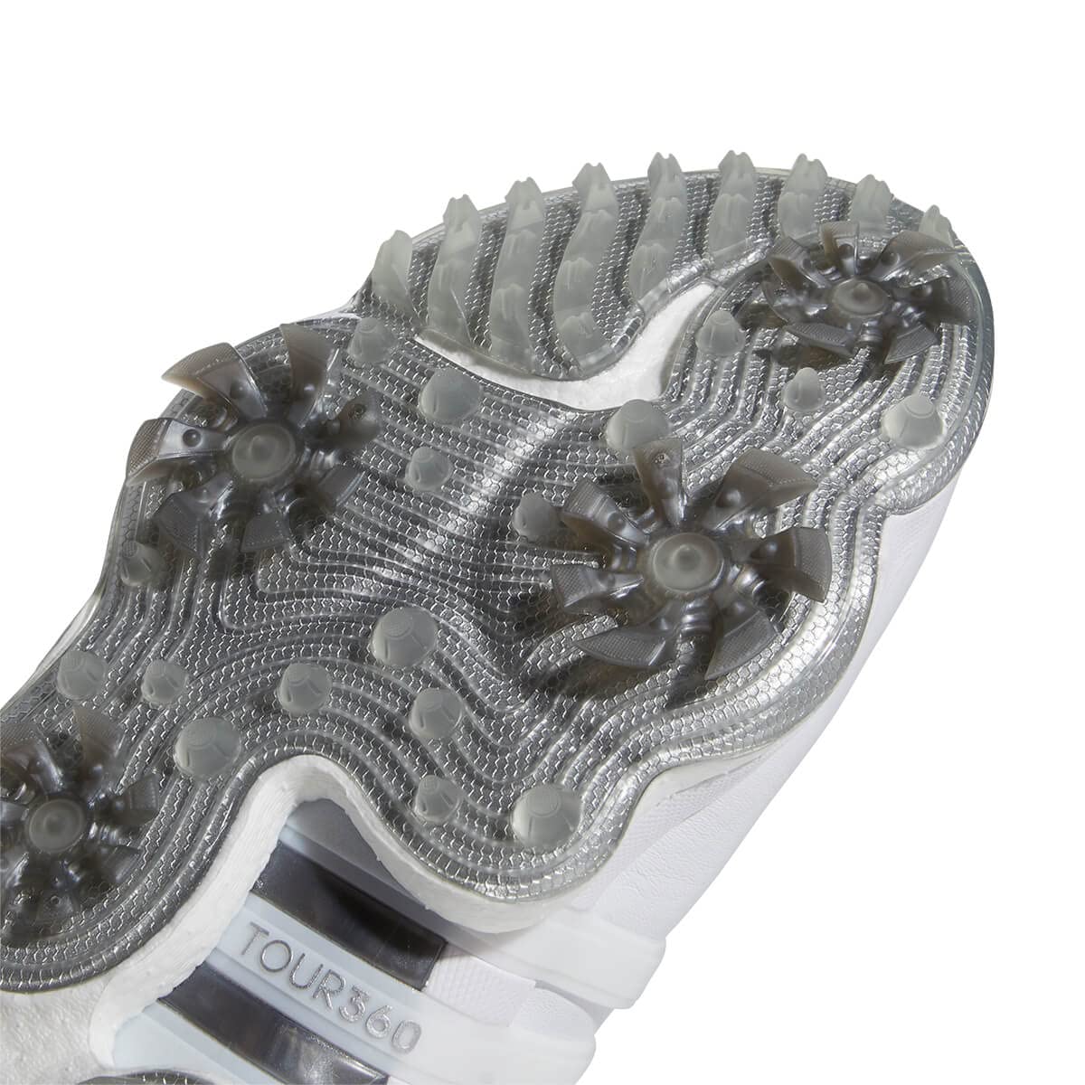 adidas Golf Herren Tour360 22 Spiked wasserdichte Leder Recycling Golfschuhe