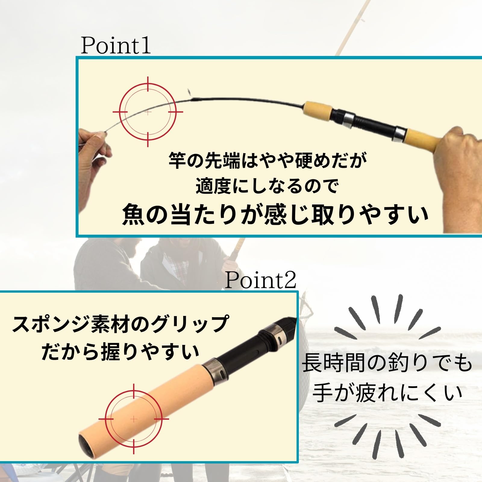 Amazon | SESHIS 釣り竿 コンパクトロッド 5本セット 折りたたみ 穴 