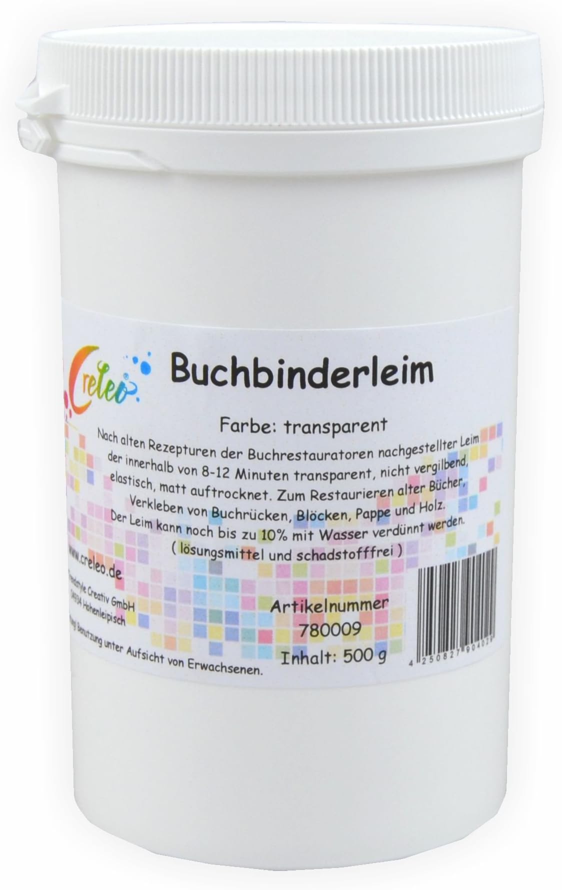 Creleo 780009 Pot of Bookbinding Glue 500 g