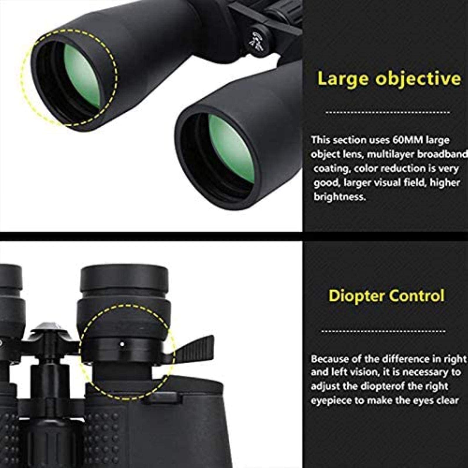 Binoculars 10-380X100 High Magnification Long Range Zoom for Birdwatching, Outdoor Activities, Professional Telescope with HD Optics
