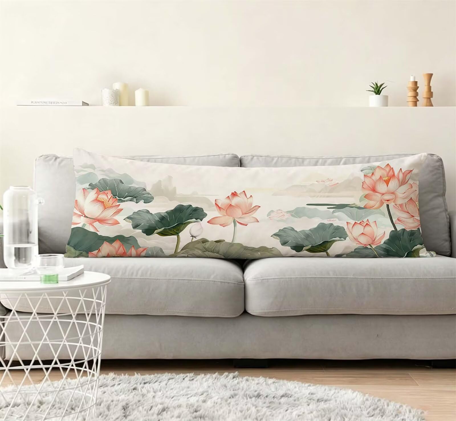 Abstract-6 Federe Cuscino Letto 50 x 150 cm, Cuscini per Divano Velluto, | Doppia Faccia Stampa, Loto Fodera per Cuscino Decorativa, con Cerniera, Cuscino per Dormire Sul Fianco j-90