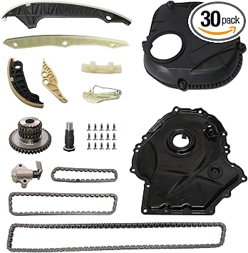 EA888 Engine Timing Chain Kit Timing Cover Tensioner Guide Rail Kit replacement fit for Audi A4 A6 Q5 TT fit for Volkswagen Tiguan Passat Jetta GTI Beetle 1.8T 2.0T 06-17