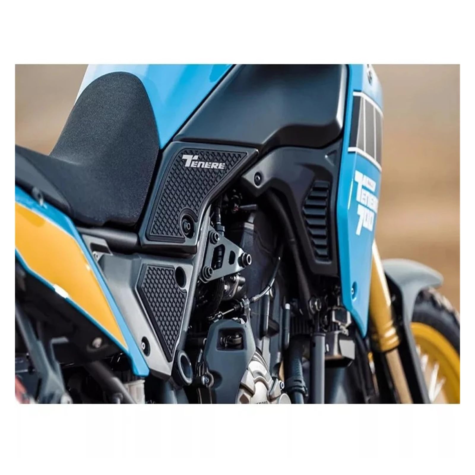 Per YAM&AHA TENERE 700 T700 Moto Antiscivolo Laterale Serbatoio Carburante Adesivo In Gomma Impermeabile(BOTH SIDE)
