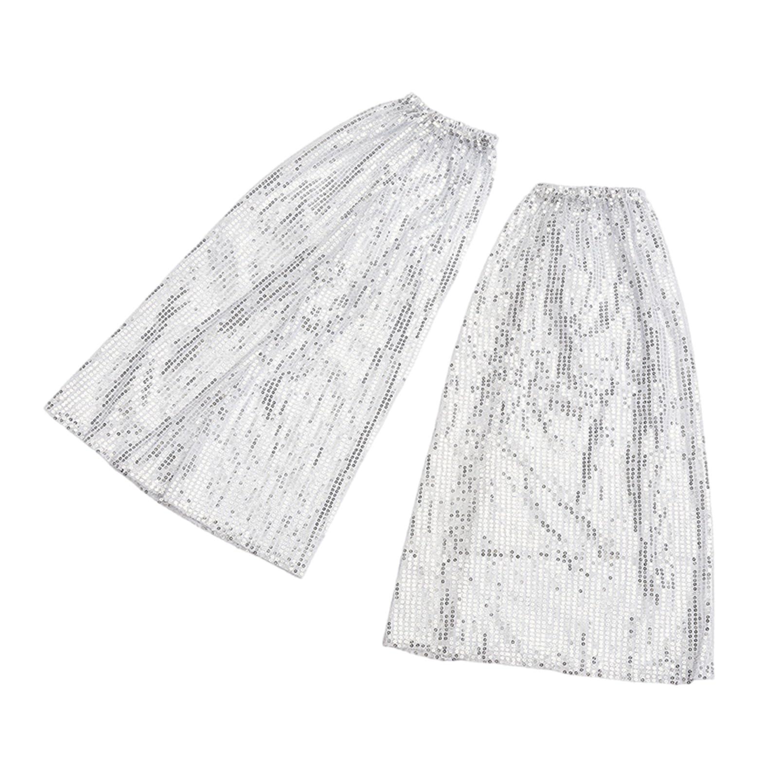MICFENY High Elasticity Flared Leg Covers Glittering Dance Accessories Leg Warmer For Performers Theater Shows And Evening Event
