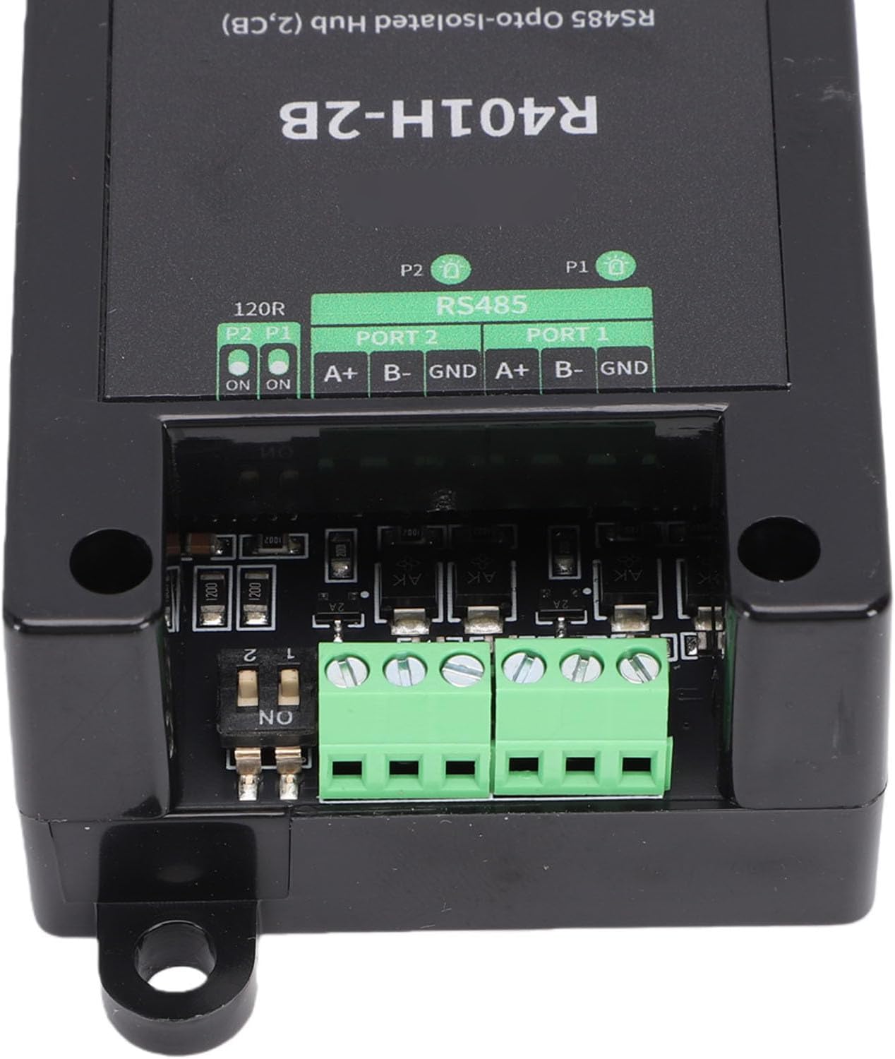 Yoidesu RS485 Opto Isolated Hub, 4 Port Industrial RS485 Hub with Power Isolation and Optical Isolation, 1200m Communication Distance, for RS232 RS422 Converter and Modbus