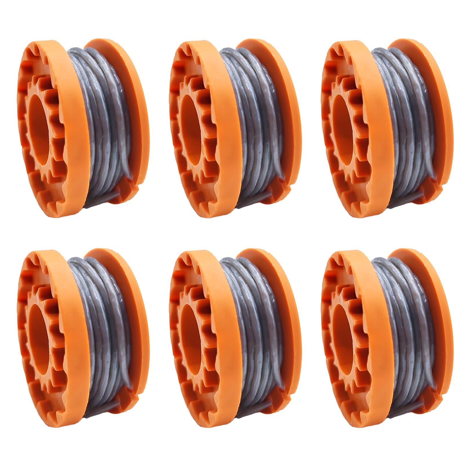 Strimmer Trimmer Spool Line for Mac Allister MGTP18Li, 1.65mm 3m Autofeed Spool and Line Strimmer Spool Replacement Weed Eater Spools Line (6)