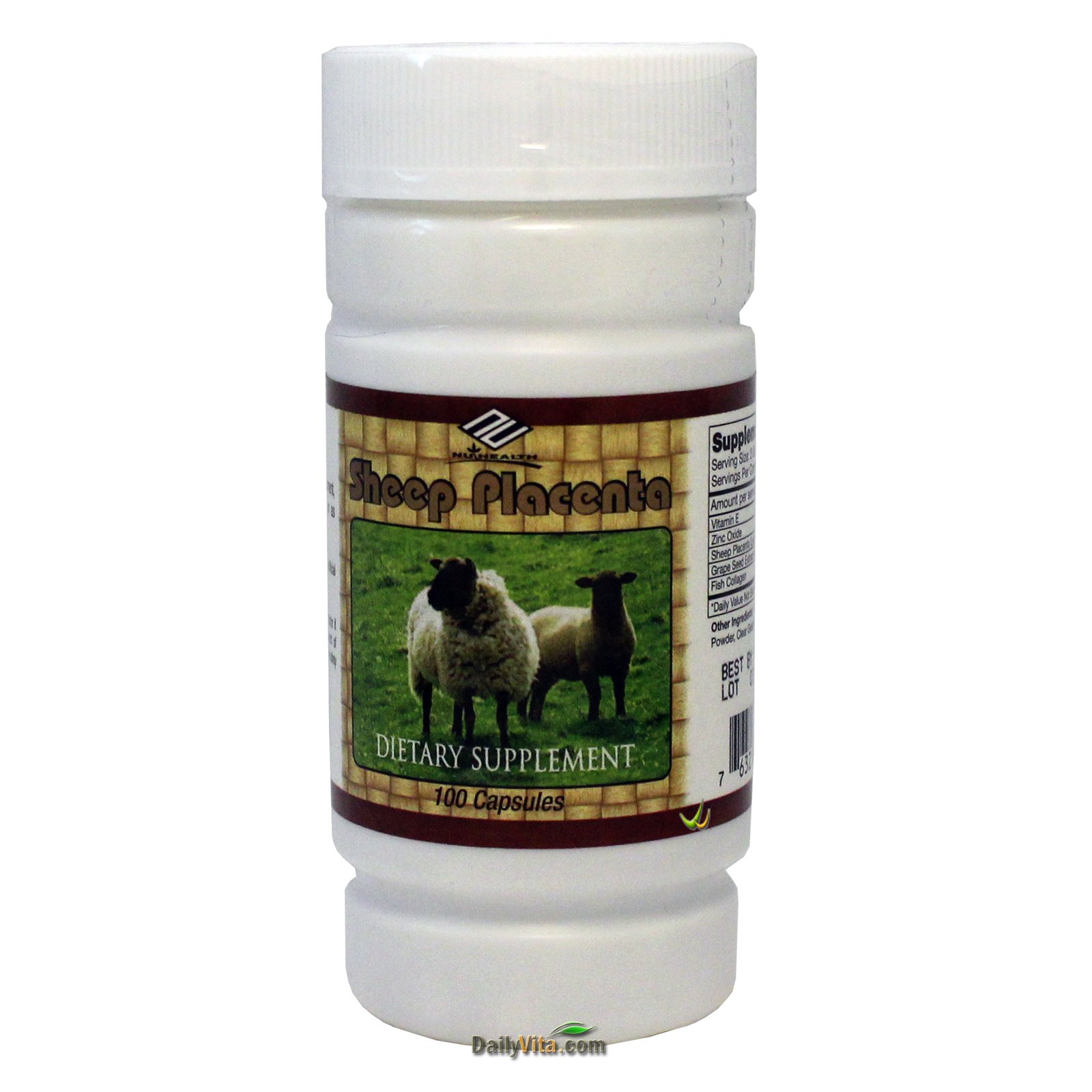NU-Health Sheep Placenta 200mg(lyophilized)-100capsules