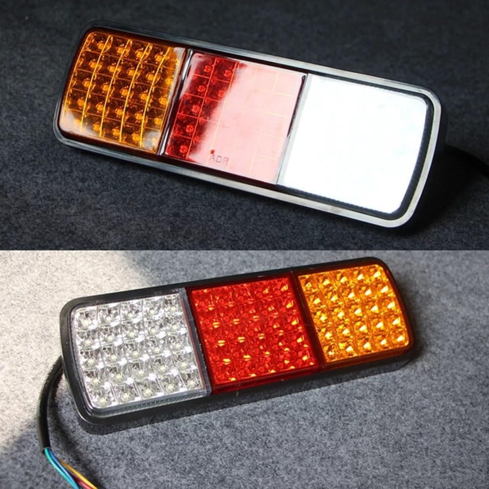 Tylne światło samochodowe do 75 IP68 lampa tylna przyczepy 12 V 2 szt., światło hamowania kierunkowskaz montaż tylnego światła