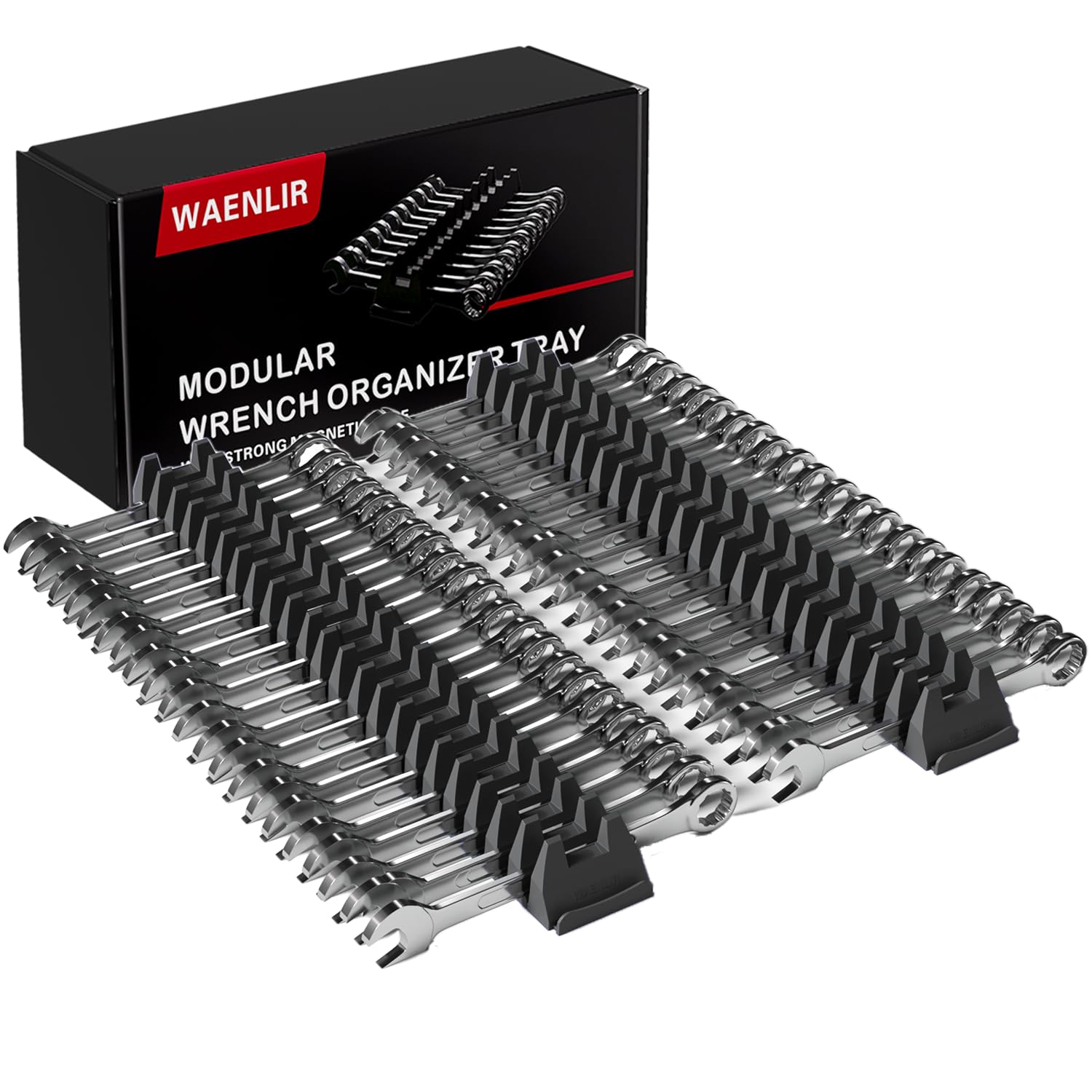 WAENLIR 48PCS Magnetic Modular Wrench Organizer