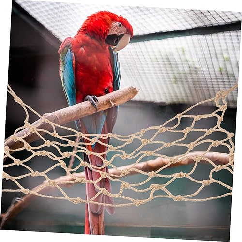 Miniatura 6 de Mipcase Juguetes de escalada, 2 piezas, red de escalada para loros, cuerda de escalada para pájaros, hamaca para mascotas, pinzón, accesorios para