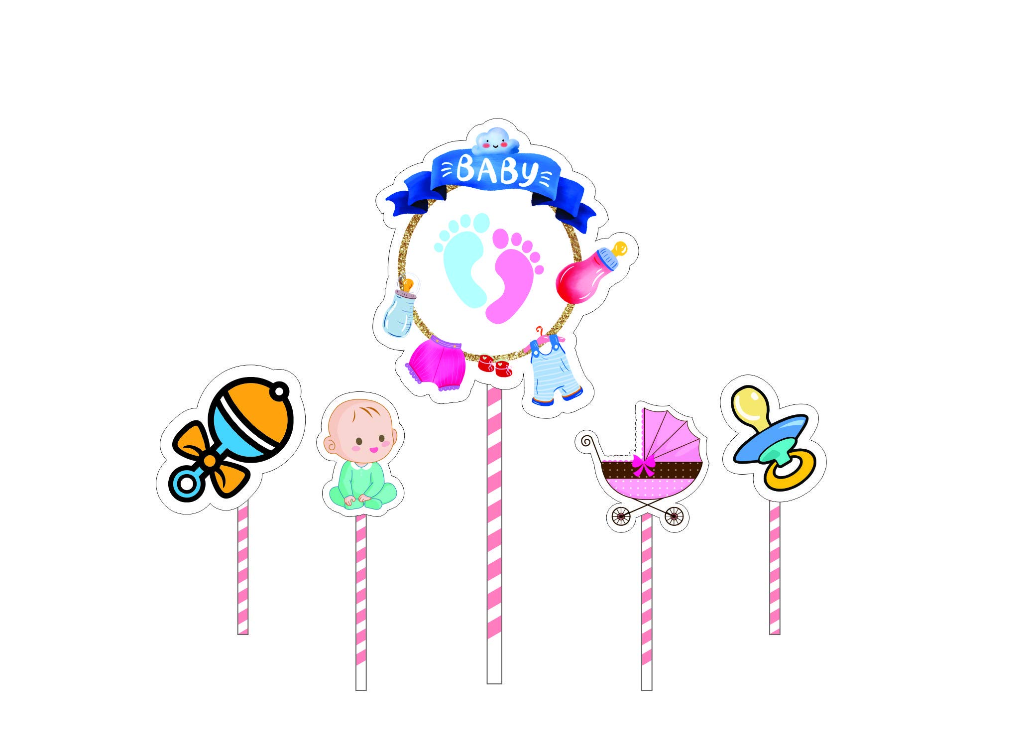 Baby Shower Cake Topper