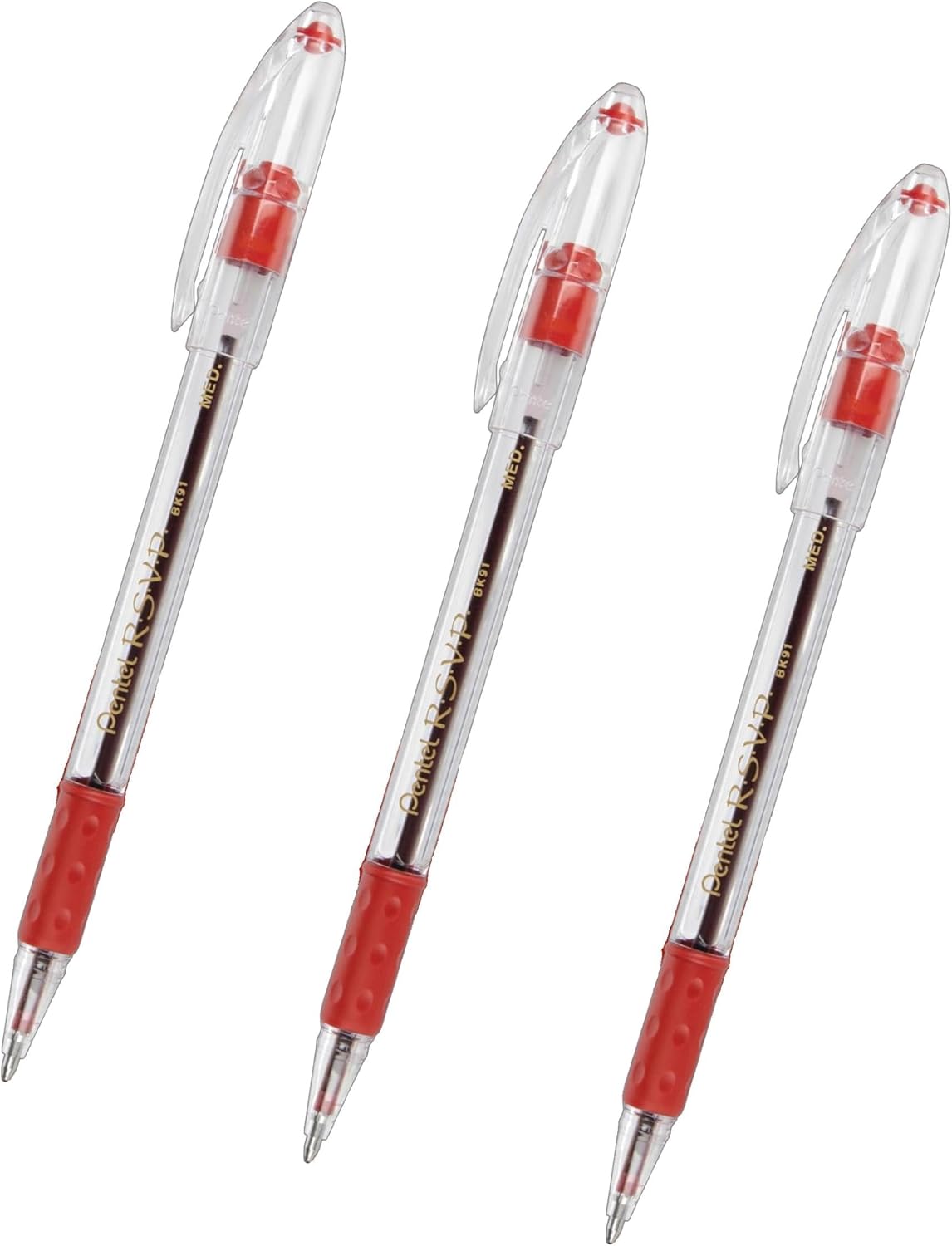 RSVP Ballpoint Pen, Medium Line, Red Ink