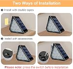 Solar Stair Lights, Dusk to Dawn Step Lights, IP67 Waterproof Outdoor 3000k Warm White Deck Lights Garden Decoration Lights for Yard, Patio, Walkways, Front Door, Pathway (Warmwhite, 6 Pack)