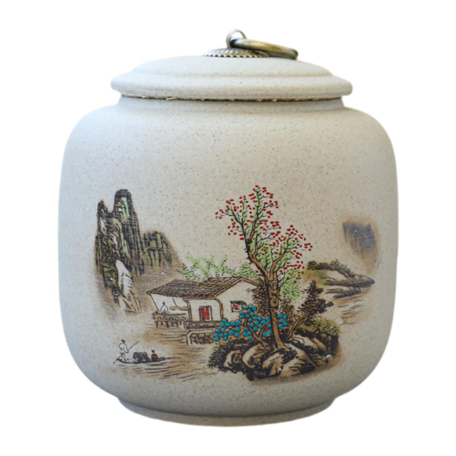 Keramik Teedose Mais-Design - Luftdichter Behälter Für Tee & Gewürze