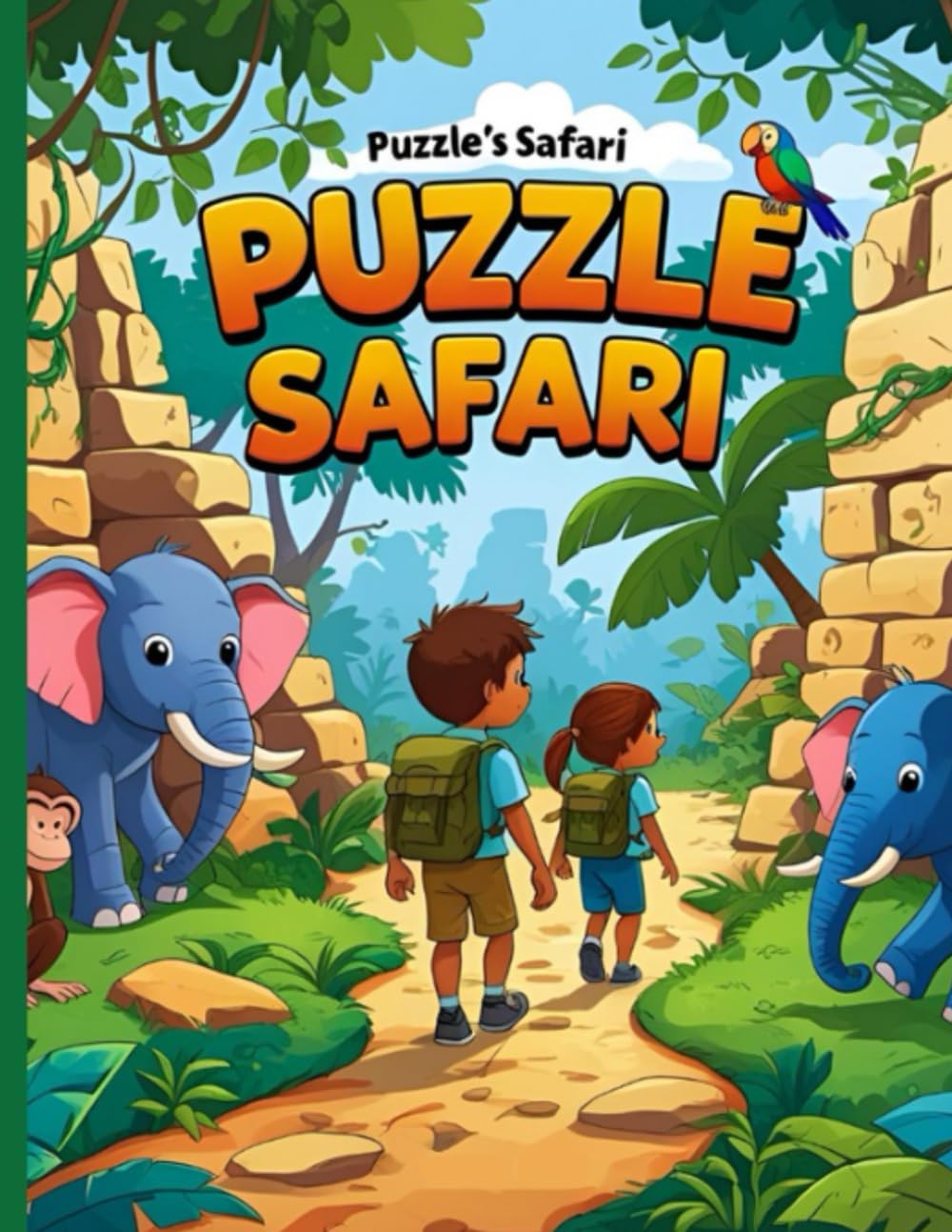 Puzzle Safari: Word Puzzles, Mazes, Math Riddles, Color Challenges & Fun Facts