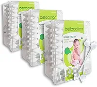 Hastes Flexíveis Cotonete Bebe Bastonetes Bellacotton Caixa C/ 150unidades (3 pacote c/ 50uni)