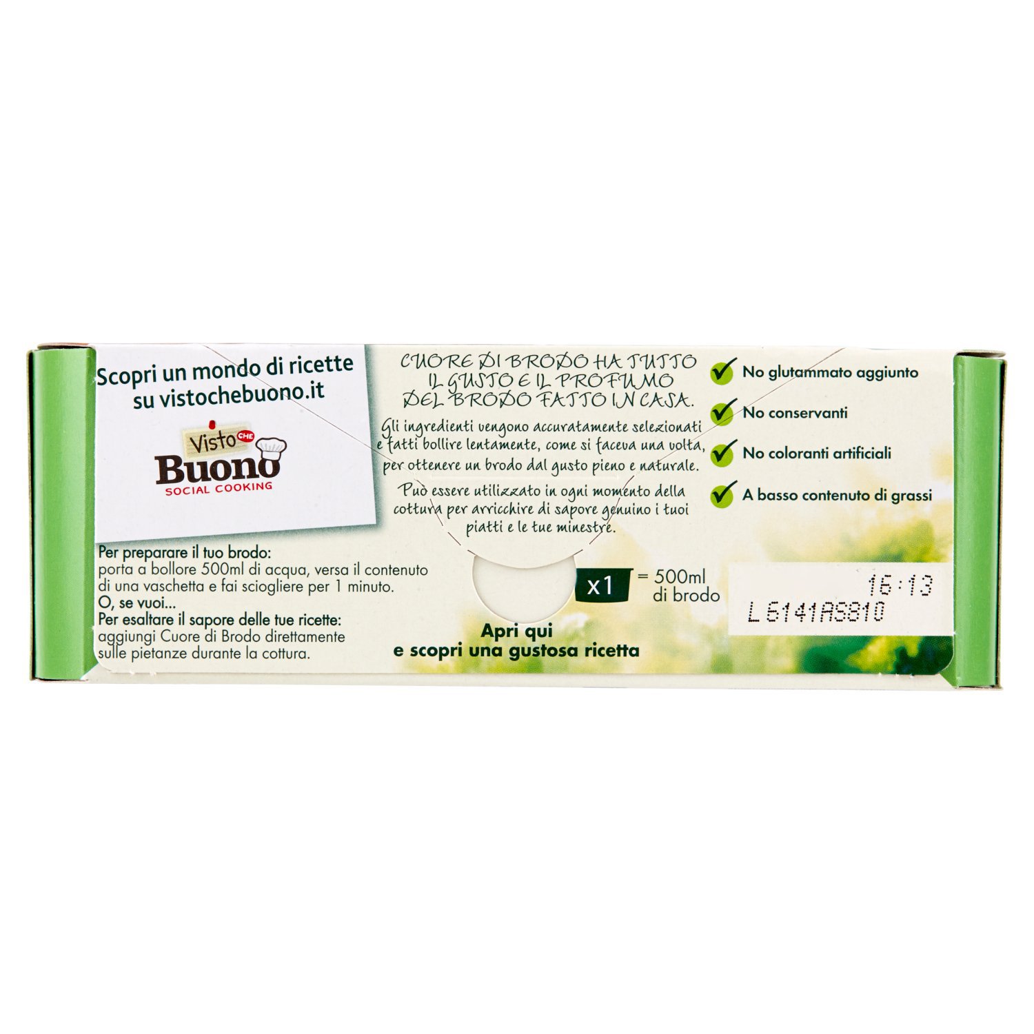 Knorr - Cuore di Brodo Vegetale, gia' Pronto, da Diluire - 12 confezioni da 4 pezzi da 28 g [48 pezzi, 1344 g]