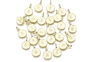 Gold Letter Charm Set - DIY Crafting Essential