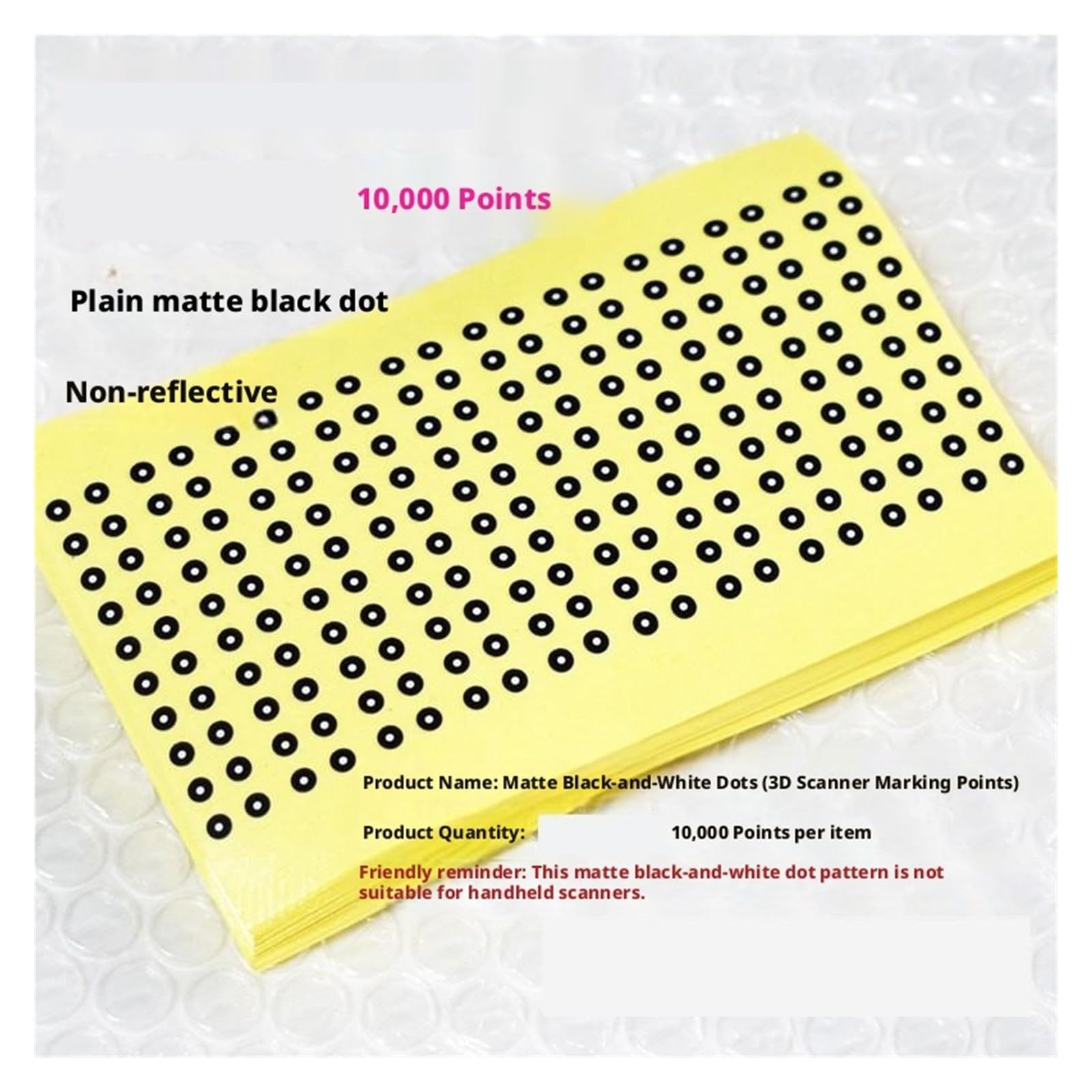 1000 Stück matte 3D-Scanner-Marker, kompatibler Tracking-Punkt-Referenzpunkt for genaue optische Verfolgung Tracking-Verlust verhindern