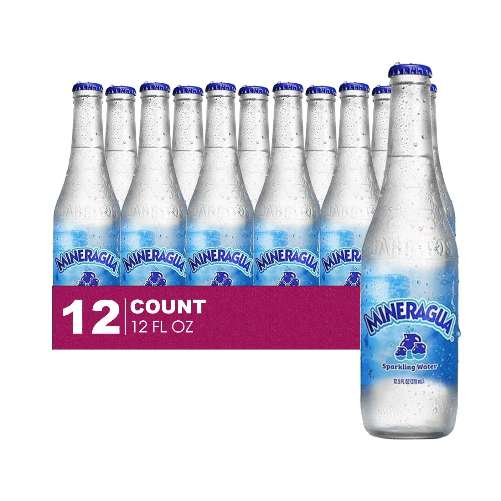 Jarritos 12-Pack of Mineragua Mineral Water Glass Bottle 12 fl oz